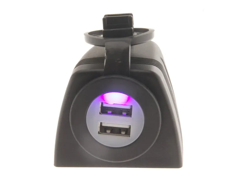 BBA 12-24V USB 5V DC 2,1A contactdoos opbouw