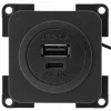 BBA 2x USB-C en USB-A inbouwdoos