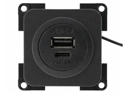 BBA 2x USB-C en USB-A inbouwdoos