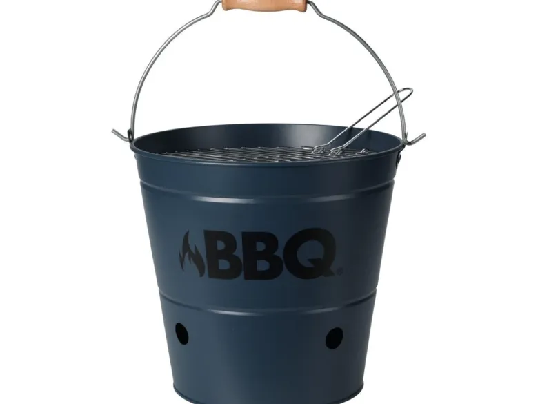BBQ Ø 27,5 cm emmer kolenbarbecue - Matt blue