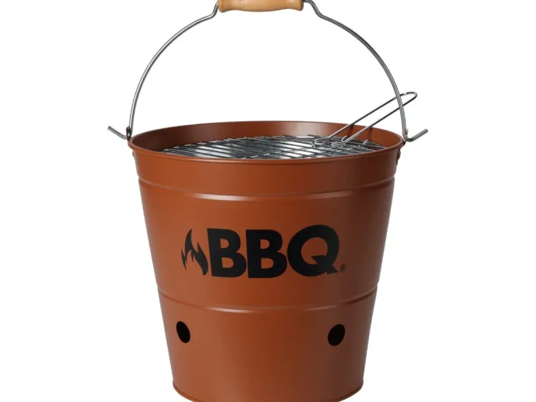 BBQ Ø 27,5 cm emmer kolenbarbecue - Orange