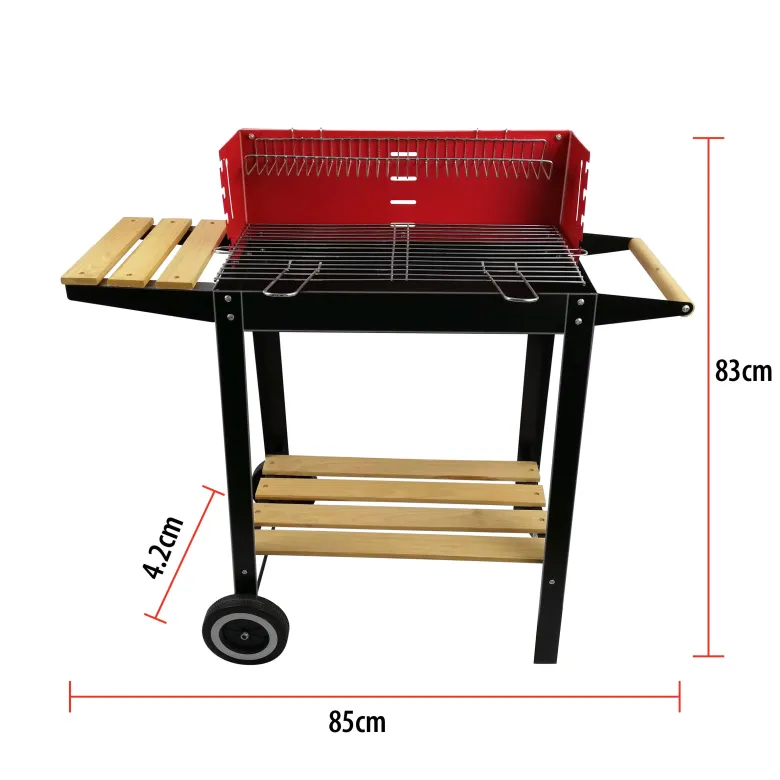 BBQ Collection Houtskoolbarbecue op wielen