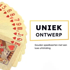 2BEFUN Waterdichte Speelkaarten - Gold