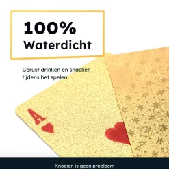 2BEFUN Waterdichte Speelkaarten - Gold