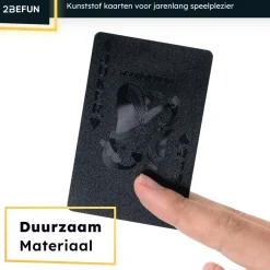 2BEFUN Waterdichte Speelkaarten - Black