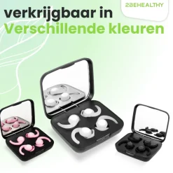 2BEHEALTHY 2-paar slaapoordoppen - White