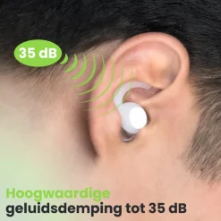 2BEHEALTHY 2-paar slaapoordoppen - White