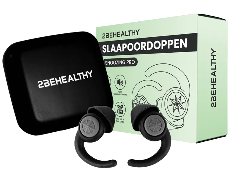 2BEHEALTHY 2-paar slaapoordoppen - Black