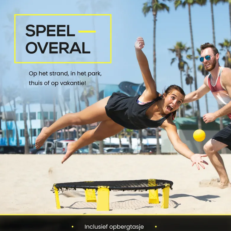2BEHOME Spikeball Roundnet set - Yellow