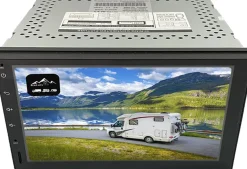 BergGPS 2-DIN inbouw radio camper navigatie met Carplay