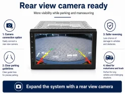 BergGPS 2-DIN inbouw radio camper navigatie met Carplay