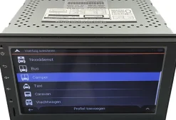 BergGPS 2-DIN inbouw radio camper navigatie met Carplay