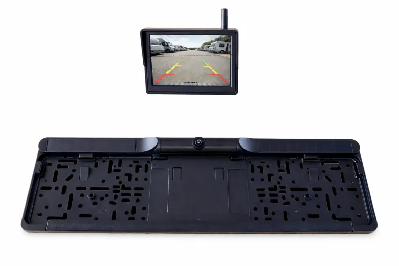 BergGPS draadloze solar achteruitrijcamera met 5 inch display