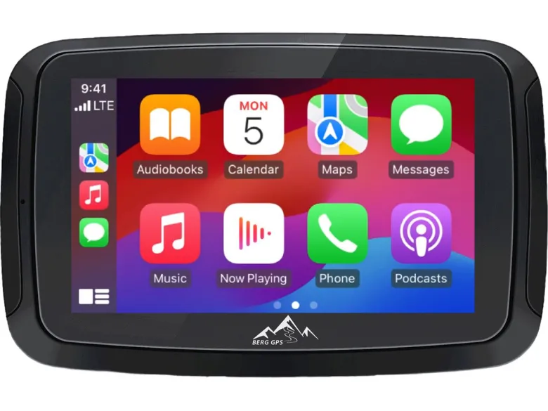 BergGPS 5-inch Motornavigatie met Apple Carplay & Android