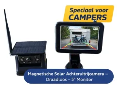 BergGPS Magnetische solar camera met 5 inch display