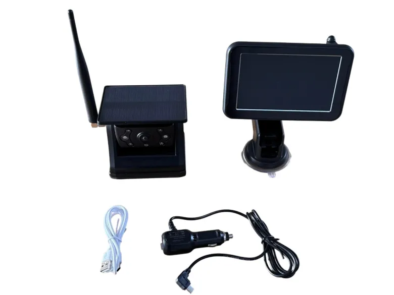 BergGPS Magnetische solar camera met 5 inch display