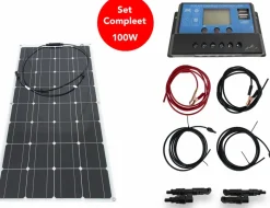 Bergproducts 100 watt flexibel zonnepaneelset