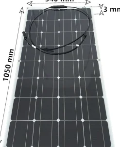 Bergproducts 100 watt flexibel zonnepaneelset