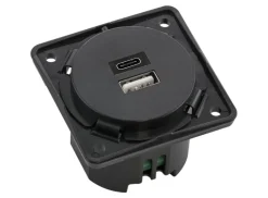 Berker integro USB A/C inbouwdoos - anthracite