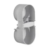 Berker integro 2V diepte van 37 mm inbouwdoos - grey