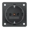 Berker integro 1V RA AB contactdoos - anthracite