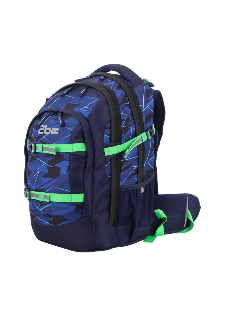 2be School Backpack Rugzak Marine Blauw