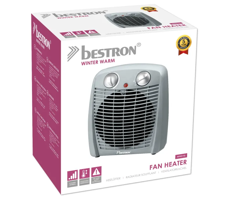 Bestron AFH211G elektrische ventilatorkachel