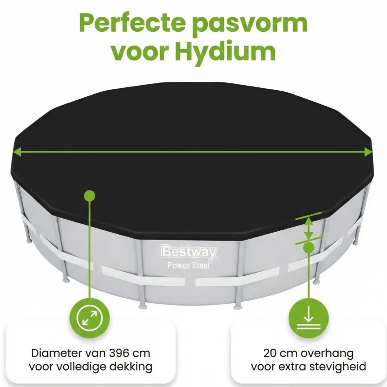 Bestway ø396 cm afdekzeil - Black
