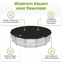 Bestway ø396 cm afdekzeil - Black