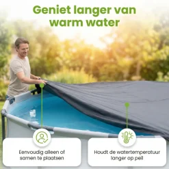 Bestway ø396 cm afdekzeil - Black