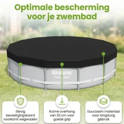 Bestway ø396 cm afdekzeil - Black