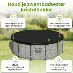 Bestway ø427 cm afdekzeil - Black