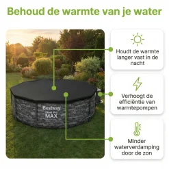 Bestway ø427 cm afdekzeil - Black