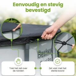 Bestway ø427 cm afdekzeil - Black