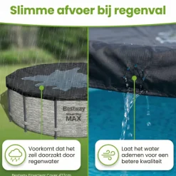 Bestway ø427 cm afdekzeil - Black