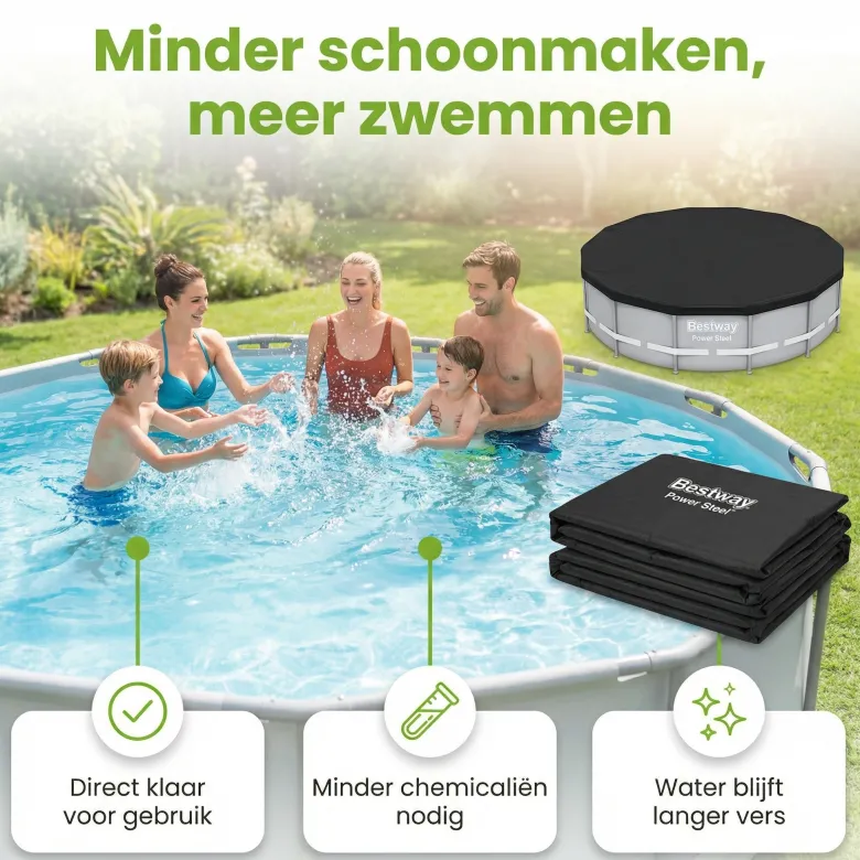 Bestway ø457 cm afdekzeil - Black