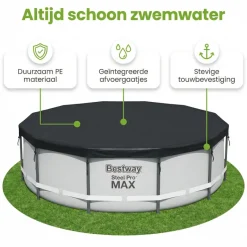 Bestway ø366cm afdekzeil - Black