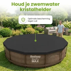 Bestway ø366cm afdekzeil - Black