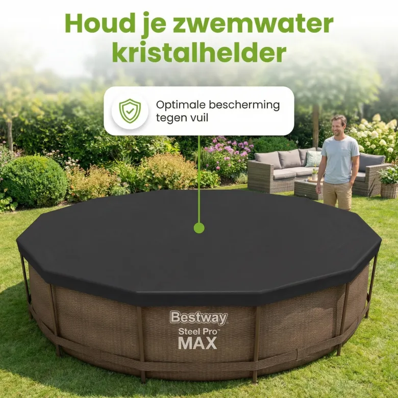 Bestway ø366cm afdekzeil - Black