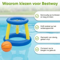 Bestway drijvend basketbalnet