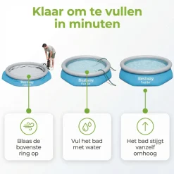 Bestway Fast Set 457x107cm Zwembad – 4-delig