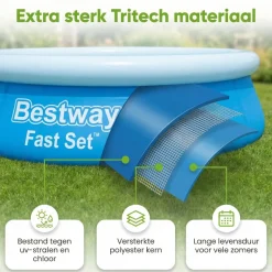 Bestway fast set 366x76cm zwembad – 3-delig