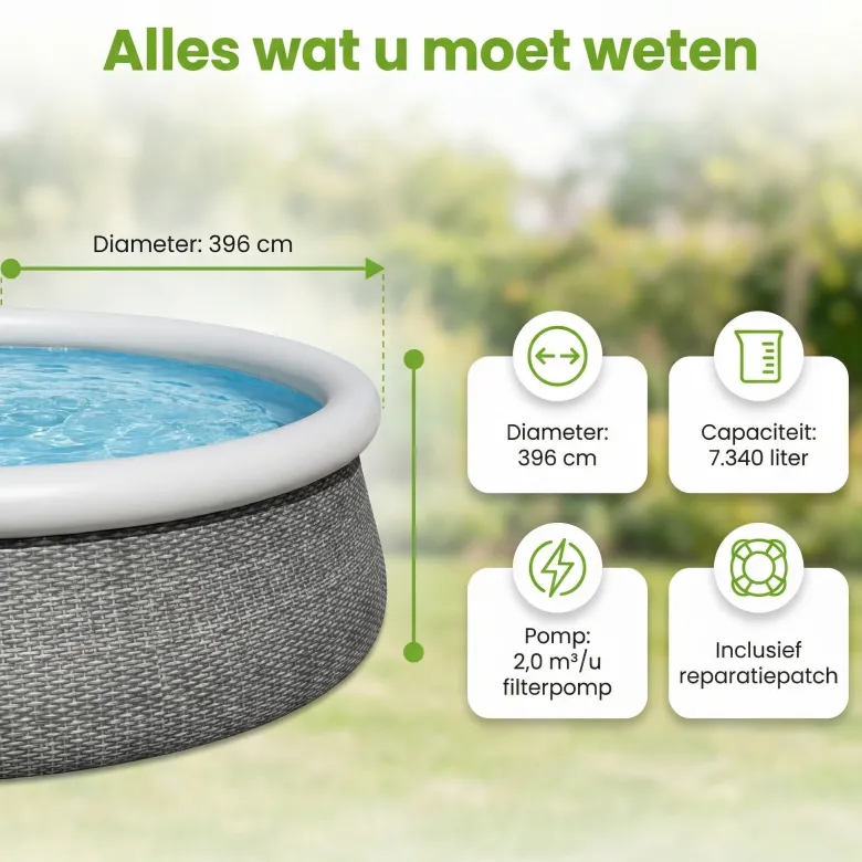 Bestway Fast Set 396x84cm Zwembad – 3-delig