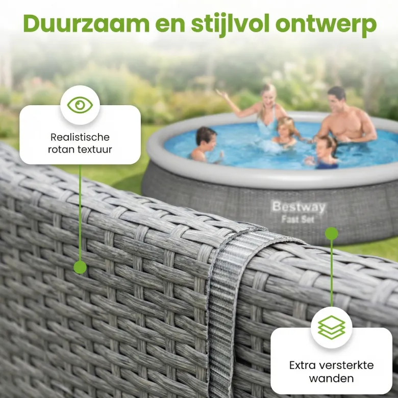 Bestway Fast Set 396x84cm Zwembad – 3-delig