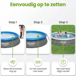 Bestway Fast Set 457x84cm Zwembad – 3-delig