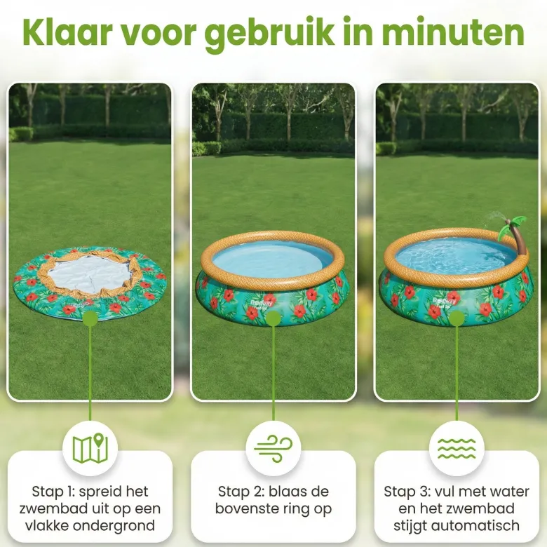 Bestway Fast Set 457x84cm Zwembad – 3-delig