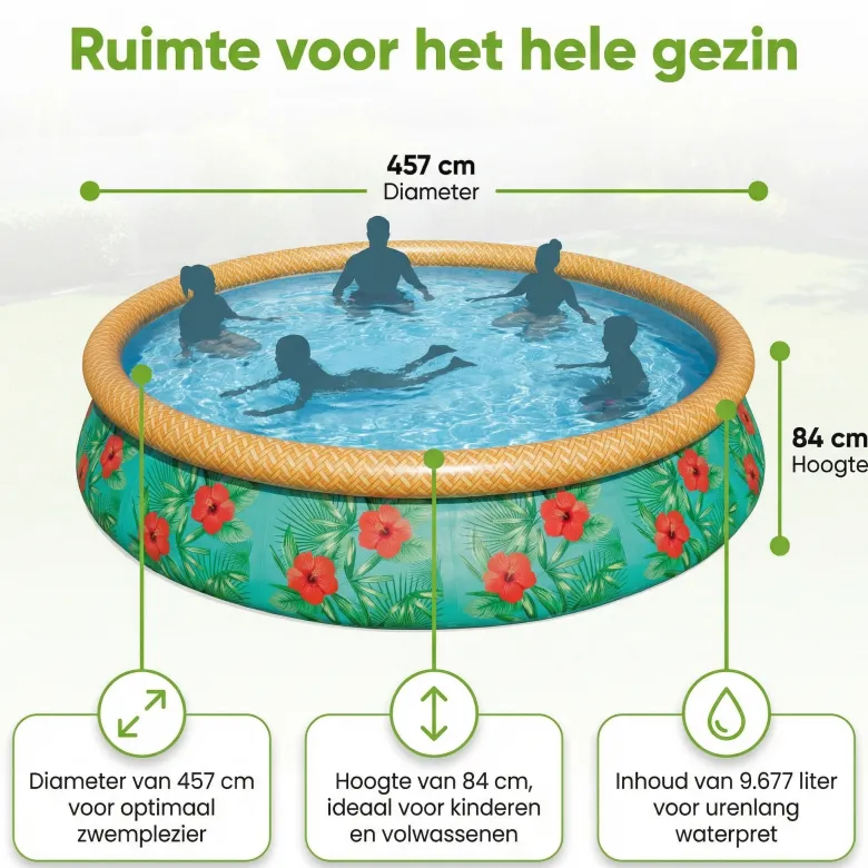 Bestway Fast Set 457x84cm Zwembad – 3-delig
