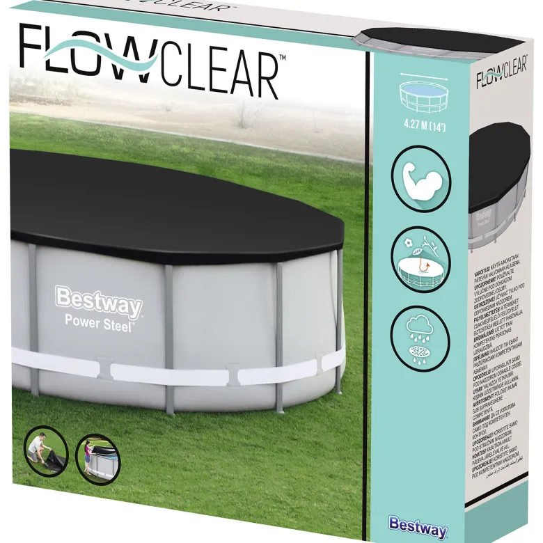 Bestway Flowclear 427 cm zwembad afdekhoes
