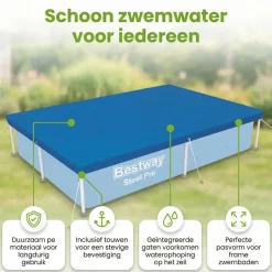 Bestway frame 259x170 cm afdekzeil - Blue