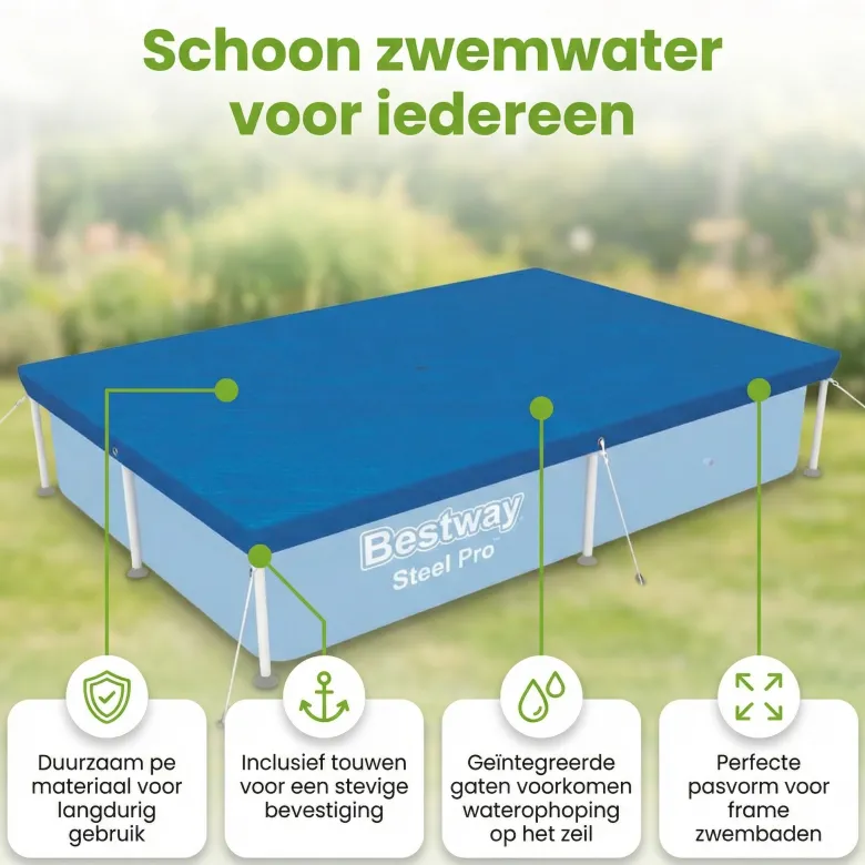 Bestway frame 259x170 cm afdekzeil - Blue